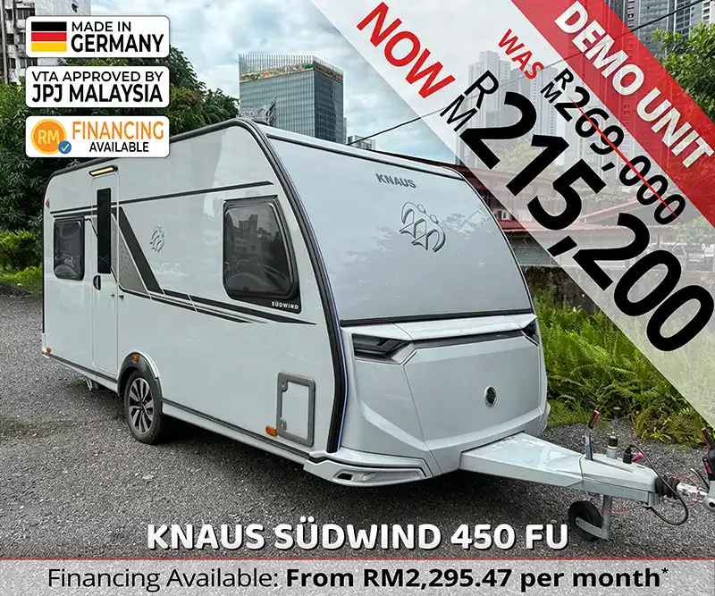 Knaus Südwind 450 FU 60 Years Edition Caravan Malaysia